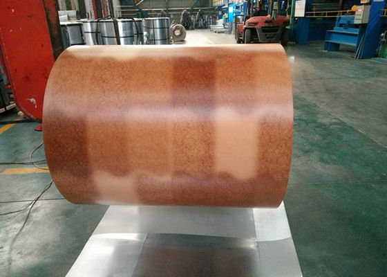 Galvalume εκτύπωσης προβερνικωμένο χρώμα χάλυβα σχέδιο τούβλου σπειρών 55% ξύλινο